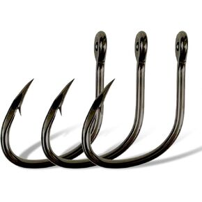 5pcs Premium Grouper Fishing Hooks - Heavy-Duty Circle Hooks for Saltwater Big Fishing Gear, Perfect for Big Game Fishing Supplies & Tackle