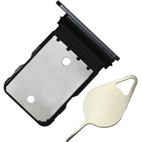Sim Card Tray Holder with Pin Replacement for Google Pixel 8A Card Slot for Easy SIM Card Access GKV4X G6GPR G8HHN G576D - Obsidian