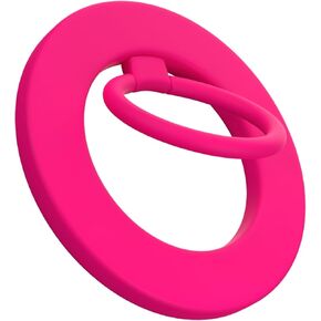 FELONY CASE - Neon Pink MagSafe Ring Grip and Stand - Version 2.0 - Improved Stronger Magnet, Magnetic Phone Ring Holder for MagSafe Compatible iPhone 16, 15, 14, 13, 12, Pro, Pro Max-Drop Protection
