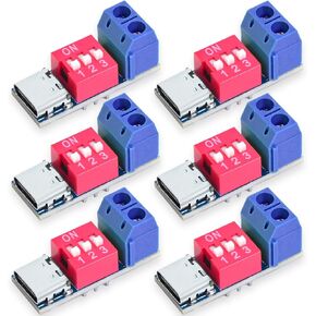 USB-C PD Trigger Board Module PD/QC Decoy Fast Charge USB Type-c to 12V High Speed Charger Power Delivery Boost (4PCS)