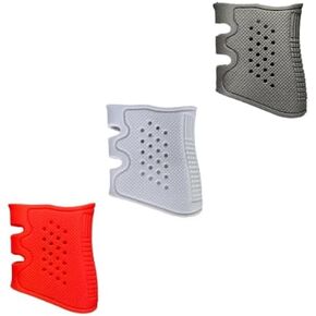 3 Pack of Performance Grips for Glock 17 19 19x 20 21 22 23 25 30 31 32 34 35 37 38 41 43 43x 44 45 48 (Made from Rubber/Silicon and Fully Washable)