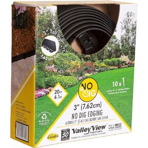 Valley View مبتكرة الطول طويل الطويل مع Poly Nails ، Black