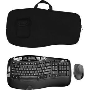 لوحة مفاتيح مفتاح محمولة لوحة مفاتيح مقاومة للماء مقاوم للماء والماوس متوافقة مع Logitech MK570/MK550 لوحة مفاتيح الموجة اللاسلكية وسرد الماوس