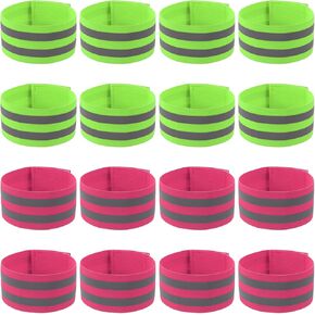 PATIKIL Reflective Bands for Wrist/Arm/Ankle/Leg, High Visibility Reflector Bands, Safety Reflector Tape Straps for Night Cycling Walking