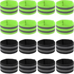 PATIKIL Reflective Bands for Wrist/Arm/Ankle/Leg, High Visibility Reflector Bands, Safety Reflector Tape Straps for Night Cycling Walking in Kuwait