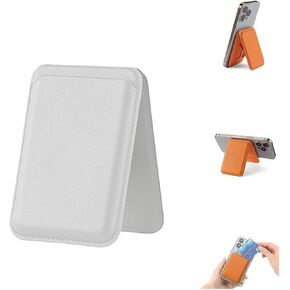 Strong Magnetic Phone Wallet, for iPhone Wallet with Adjustable Stand,Works for iPhone 16/15/14/13 Series, Samsung, and More (Black)