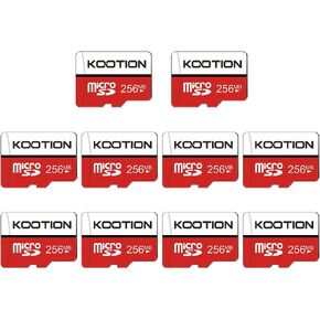 256MB Micro SD Cards 10-Pack, KOOTION Mini Flash Memory Card C4 Low Capacity for Old Phones/MP3 and Small File Transfer (Pack of 10 256MB)