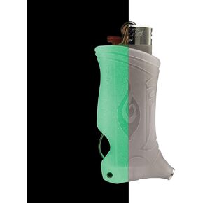 Toker Poker - Bic Lighter Sleeve Glow in The Dark - All Inclusive Tool for Camping and Other (Glow Pink)