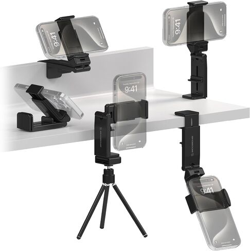 Scosche SUHTRVL-SP1 Universal in Flight Airplane Phone Holder Mount, Plane Travel Essentials for Flying with Kids, Cell Phone Stand for Desk, Tray Table Compatible with Apple iPhone, Galaxy and More in Saudi Arabia