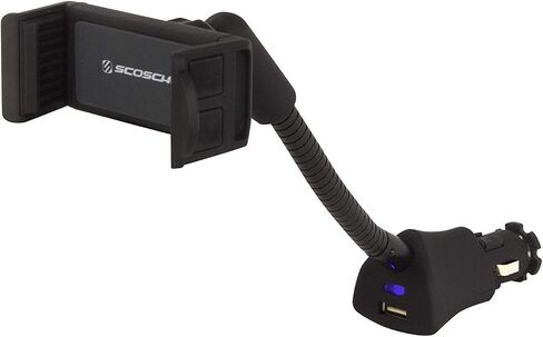 Scosche SUHTRVL-SP1 Universal in Flight Airplane Phone Holder Mount, Plane Travel Essentials for Flying with Kids, Cell Phone Stand for Desk, Tray Table Compatible with Apple iPhone, Galaxy and More in Saudi Arabia