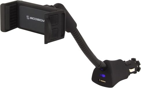 Scosche SUHTRVL-SP1 Universal in Flight Airplane Phone Holder Mount, Plane Travel Essentials for Flying with Kids, Cell Phone Stand for Desk, Tray Table Compatible with Apple iPhone, Galaxy and More in Saudi Arabia
