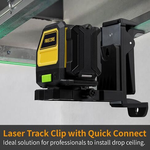 Firecore Professional Green Cross Line Laser, 130ft Self-Leveling Laser Level with Horizontal and Vertical Lines, IP54 Rating Manual Pulse Mode, 360° Magnetic Pivoting Base and Battery Included in Saudi Arabia