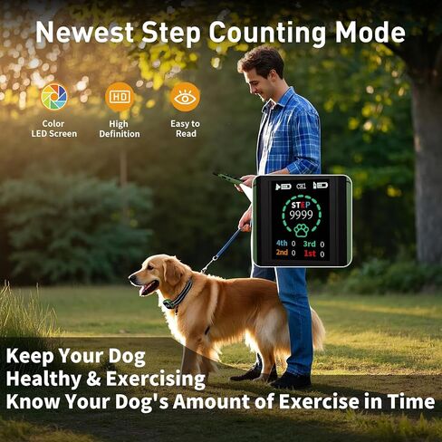 Dog Training Collar with Remote 3300Ft with 5 Training Modes, Shock Collar for Dogs IP67 Waterproof Rechargeable E Collar(Red Orange) in Saudi Arabia