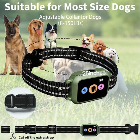 Dog Training Collar with Remote 3300Ft with 5 Training Modes, Shock Collar for Dogs IP67 Waterproof Rechargeable E Collar(Red Orange) in Saudi Arabia