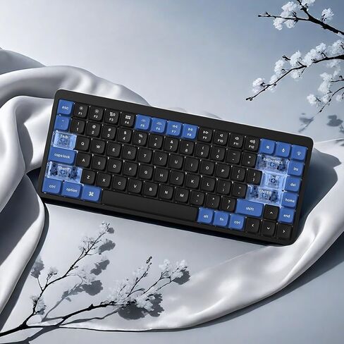 dagaladoo Low Profile keycap,Double Shot PBT keycaps 60 75 100 Percent,PC Material, Transparent Key Cap,Dark Blue/Blue Keyboard caps for Most MX Switches Mechanical Keyboard（only keycaps） in Kuwait