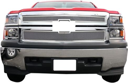 APS متوافق مع Chevy Silverado 1500 2014-2015 غير القابل للصدأ برشام ترصيع شبكة مصبغة إدراج S18-H0595LC in Saudi Arabia