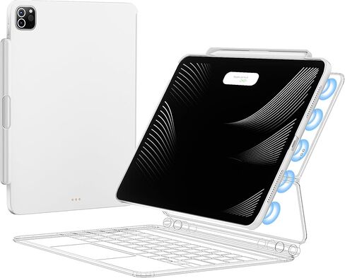 iPad Pro 11" Case, Compatible with Magic Keyboard & Smart Keyboard Folio, Magnetic Protective Slim Cover with Pencil Holder for 11" iPad Pro 1st-4th Gen 2018-2022 - Black in Kuwait