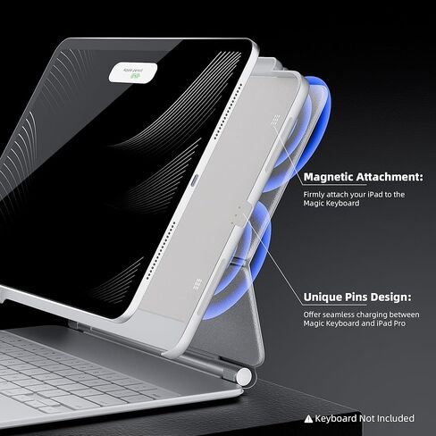 iPad Pro 11" Case, Compatible with Magic Keyboard & Smart Keyboard Folio, Magnetic Protective Slim Cover with Pencil Holder for 11" iPad Pro 1st-4th Gen 2018-2022 - Black in Kuwait