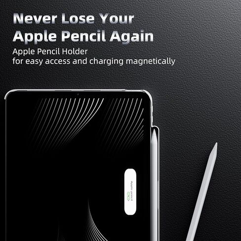 iPad Pro 11" Case, Compatible with Magic Keyboard & Smart Keyboard Folio, Magnetic Protective Slim Cover with Pencil Holder for 11" iPad Pro 1st-4th Gen 2018-2022 - Black in Kuwait