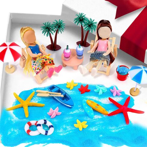 Beach Cake Decorations, 15 Pieces Chair Umbrella Palm Tree Summer Ocean Cake Toppers, Tropical Hawaiian Aloha Luau Theme Decorations for Birthday Baby Shower Wedding Pool Party Decorations Supplies in Kuwait