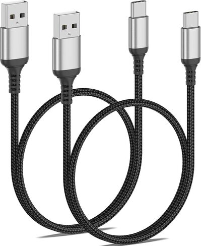 2FT USB C Cable for iPhone 16/15 Pro Max, 2-Pack CarPlay USB A to USB C Cable for Car, Braided Short USB to USBC Cable for Samsung Galaxy S24/S23 Google Pixel in Kuwait