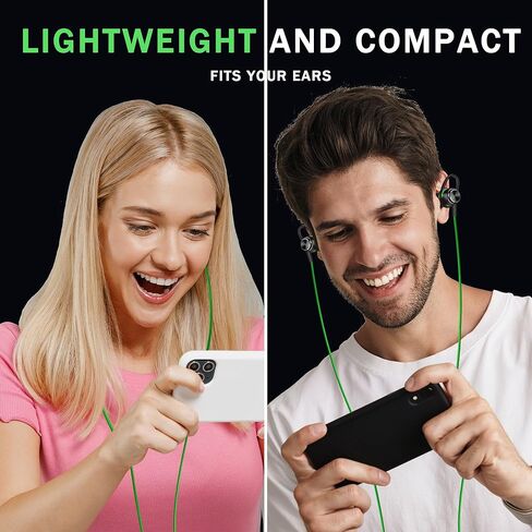 HiFi Wired Earbuds, in-Ear Monitor Buds, Low-Profile 90° Plug, 3.5mm Plug, Built-in Microphone, Multi-Function Button, PC, Mobile (Red) in Kuwait