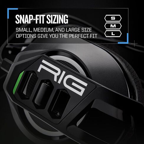 RIG 300 PRO HX Gaming Headset for Xbox Series X|S, Xbox One, PlayStation, PS4, PS5, Nintendo Switch, Switch 2, Mobile & PC with 3.5mm - Flip-Up Mic, 40mm Speakers - Black in Kuwait