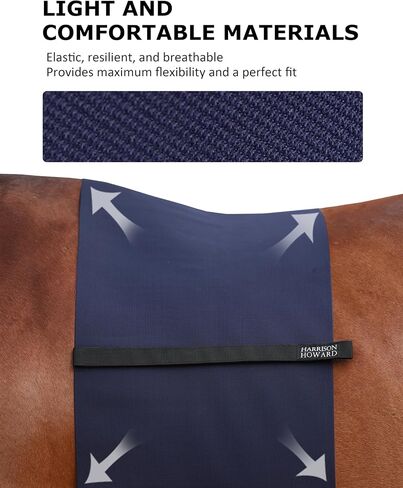 Horse Belly Guard Body Bandage Wrap Spur Mark Protector Belly Cover Skin Guard by Harrison Howard Cob in Kuwait