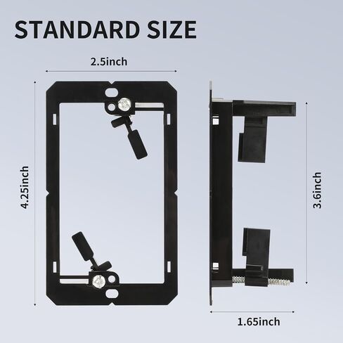 Single Gang Wall Plate Cable Pass Through for Low Voltage Wires with Bracket,Single Gang for In-Wall Cable Management,Cord Hider for Wall Mount TV,1 Packs in Saudi Arabia