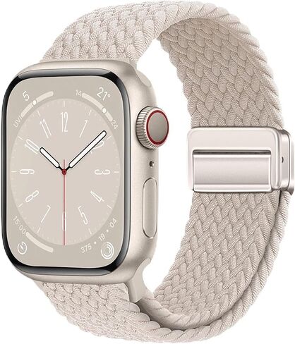 Braided Stretchy Loop Compatible with Apple Watch Band for Women Men 38mm 40mm 41mm 42mm 44mm 45mm 49mm - Sport Nylon Elastic Strap for iWatch Series Ultra SE 10 9 8 7 6 5 4 3 2 1 in Kuwait