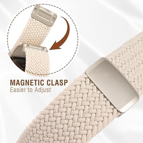 Braided Stretchy Loop Compatible with Apple Watch Band for Women Men 38mm 40mm 41mm 42mm 44mm 45mm 49mm - Sport Nylon Elastic Strap for iWatch Series Ultra SE 10 9 8 7 6 5 4 3 2 1 in Kuwait