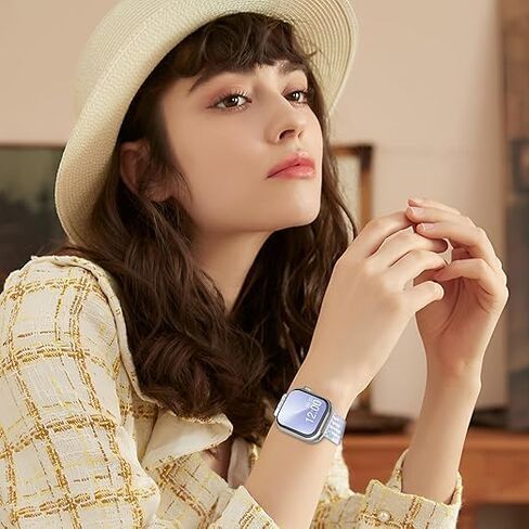 Braided Stretchy Loop Compatible with Apple Watch Band for Women Men 38mm 40mm 41mm 42mm 44mm 45mm 49mm - Sport Nylon Elastic Strap for iWatch Series Ultra SE 10 9 8 7 6 5 4 3 2 1 in Kuwait
