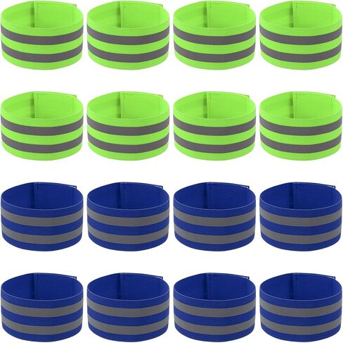 PATIKIL Reflective Bands for Wrist/Arm/Ankle/Leg, High Visibility Reflector Bands, Safety Reflector Tape Straps for Night Cycling Walking in Kuwait