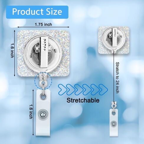 AGMDESIGN Scan Till It Hertz Glitter Badge Reel, Cute Retractable Nurse ID Badge Reel for Ultrasound Technicians Ultrasound Technicians Healthcare Professionals Ultrasound Tech Students in Saudi Arabia