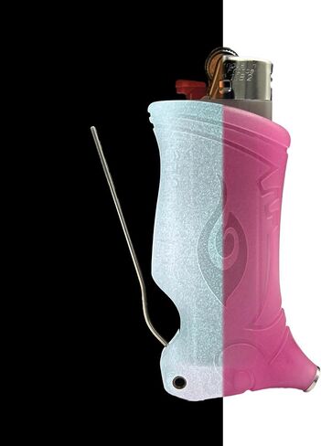 Toker Poker - Bic Lighter Sleeve Glow in The Dark - All Inclusive Tool for Camping and Other (Glow Pink) in Kuwait