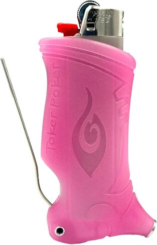 Toker Poker - Bic Lighter Sleeve Glow in The Dark - All Inclusive Tool for Camping and Other (Glow Pink) in Kuwait