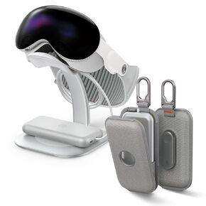 Spigen Battery Belt Clip and Stand Designed for Apple Vision Pro Accessories Bundle
