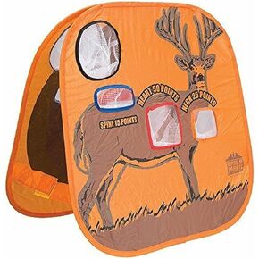 PARRIS CLASSIC QUALITY TOYS EST. 1936 - Double-Sided Pop-Up Target for Rubber Bullets - Weatherproof, Kid-Safe, Self-Standing,Indoor/Outdoor Play - 24x24 Inches - Portable Carry Case