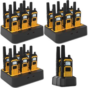 RETEVIS RB48 WALYIE Talkies للبالغين ، الثقيلة ثنائية الاتجاه المقاومة للماء ، دليل ثلاثي متقدم ، مكالمة الاهتزاز ، 2000 مللي أمبير ، SOS ، 2 Way Radio Long Range (20 Pack)