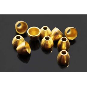 40 pcs/lot Copper Brass Cone Heads for Tying Tube Flies Woolly Bugger Streamers Fly Tying Beads Materials 5mmX4.1mmX1.7mm