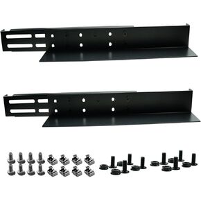 1U Server Rack Rails, Universal Rack Mount Rails Fit for Dell Compaq Hp IBM APC, 4-Post Server Rack Shelf Rail, 16"-29" Adjustable Depth,110 Lbs Capacity