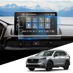 For 2023-2025 CR-V Hybrid EX-L Sport Touring Screen Protector 9 Inch Glossy Tempered Glass Touchscreen *1 Accessories 9H Hardness Glass - No More Scratch&Fingerprint