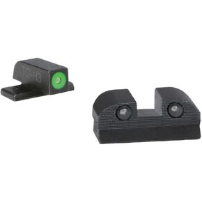 SIG SAUER X-RAY3 Enhanced Visibility 3-Dot Tritium Day/Night Pistol Sights | High-Contrast Green Front Sight & Blacked-Out Rear Sight, Compatible with Sig Sauer Pistols
