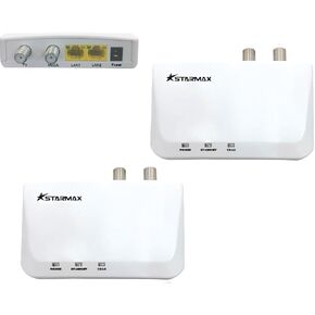 MoCA 2.5 Ethernet Adapter, 2 Gigabit Ethernet Ports, 2 Pack (StarMax 2550)
