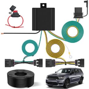 Nilight 4 Pin Trailer Wiring Harness Kit 56406 Vehicle Standard 4 Way Connector Custom for 2019 2020 2021 2022 2023 Jeep Cherokee Simple Fit Tow Hitch Harness