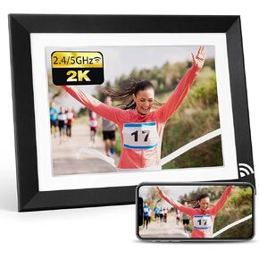 Nexfoto 15.6 Inch FHD 64GB Extra Large Digital Picture Frame with Remote Control, WiFi Electronic Digital Photo Frame with 1920x1080 IPS Touch Screen Easy to Share Photo via App, Gift for Grandparents