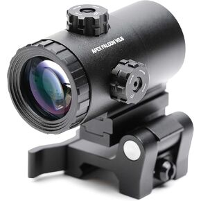 Tacticon Apex Falcon V0.5 3X Magnifier Flip-to-Side Mount | Combat Veteran Owned Company | Toolless Adjustment | Cowitnesses with Red Dot Sight