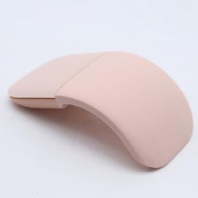 Arc Touch Mouse,Appliable for Microsoft Surface Arc Mouse FHD-00001 Portable Foldable Mouse Silent Folding Arc Mouse for Computer Mac OS Laptop Notebook (Pale Pink)