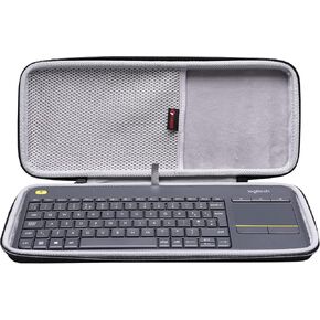 Xanad Hard Case لـ Logitech K400 Plus/Logitech Pop Keys/Logitech MX Mini Mini Wireless Touch لوحة المفاتيح (Black)-inside: 14.4 "x5.5" x1.1 " in Kuwait