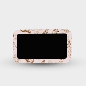MightySkins Glossy Glitter Skin Compatible with Amazon Echo Show 5 (Gen 3) - Butterfly Garden | Protective, Durable High-Gloss Glitter Finish | Easy to Apply